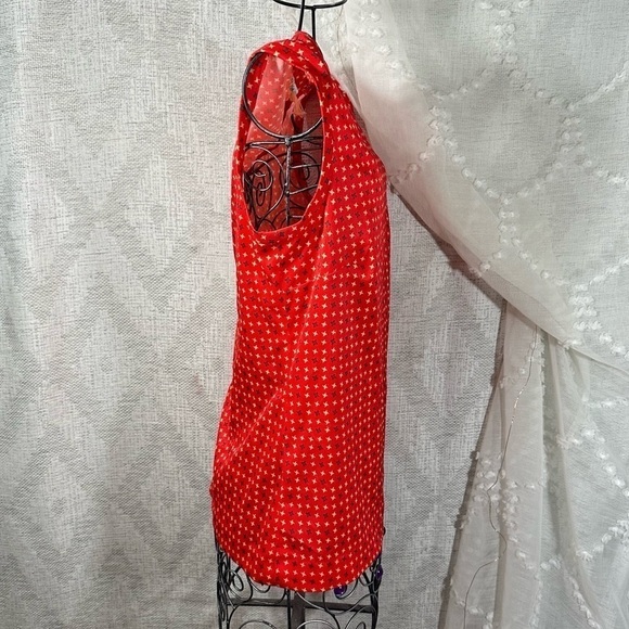 Vintage fred rothschild california red pinwheel print tank size 12 - Picture 4 of 5